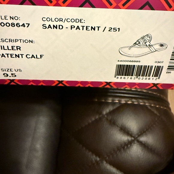 Tory Burch sand miller patent sandals - Picture 3 of 3